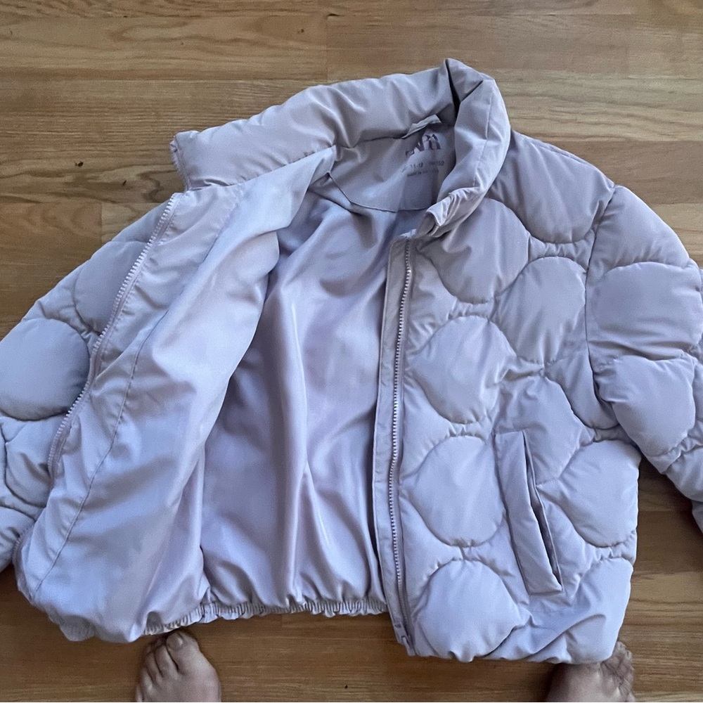 Zara Pale Lavender Quilted Jacket - Picture 7 of 7